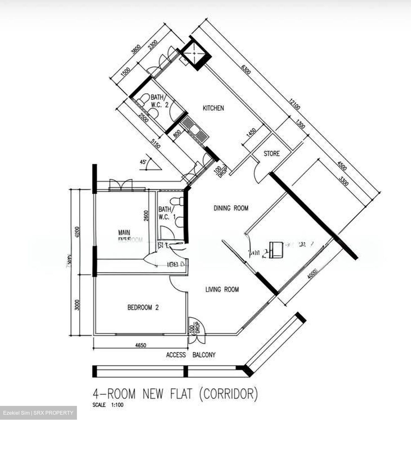 Blk 101 Eunos Vista (Bedok), HDB 4 Rooms #592019991